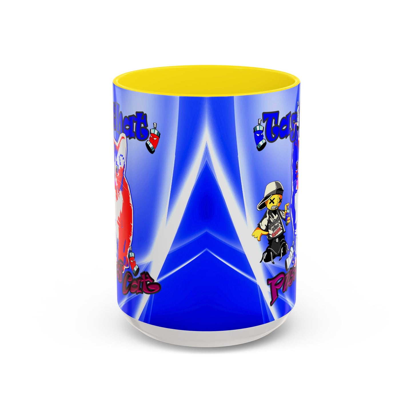 tag that - Accent Mug (blue-white wave)