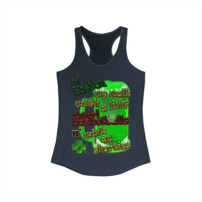 celtics logo - Women's Ideal Racerback Tank