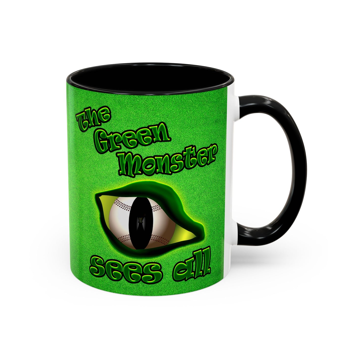green monster - Accent Mug (green turf)