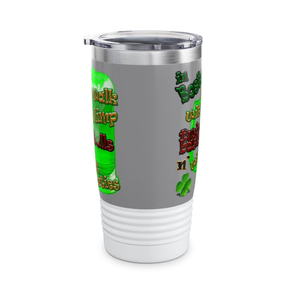 celtics logo - Ringneck Tumbler, 20oz (grey)