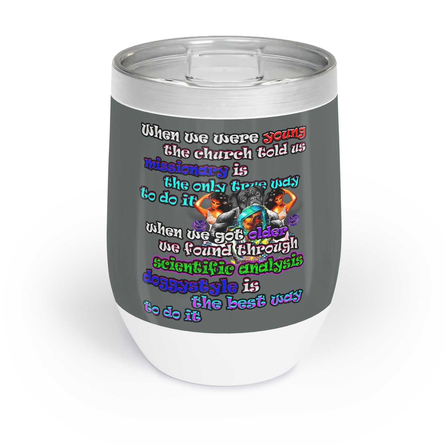 doggystyle - Chill Wine Tumbler (dark grey)