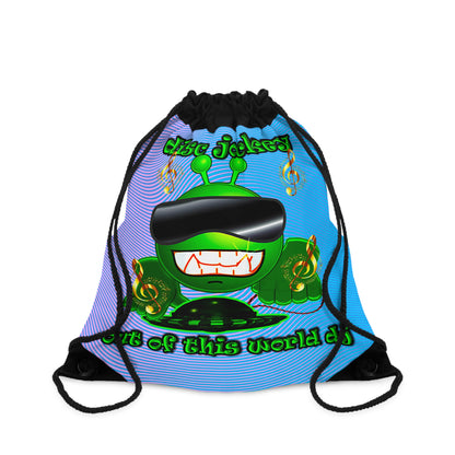 disc jockey - Drawstring Bag (light blue-purple wave)