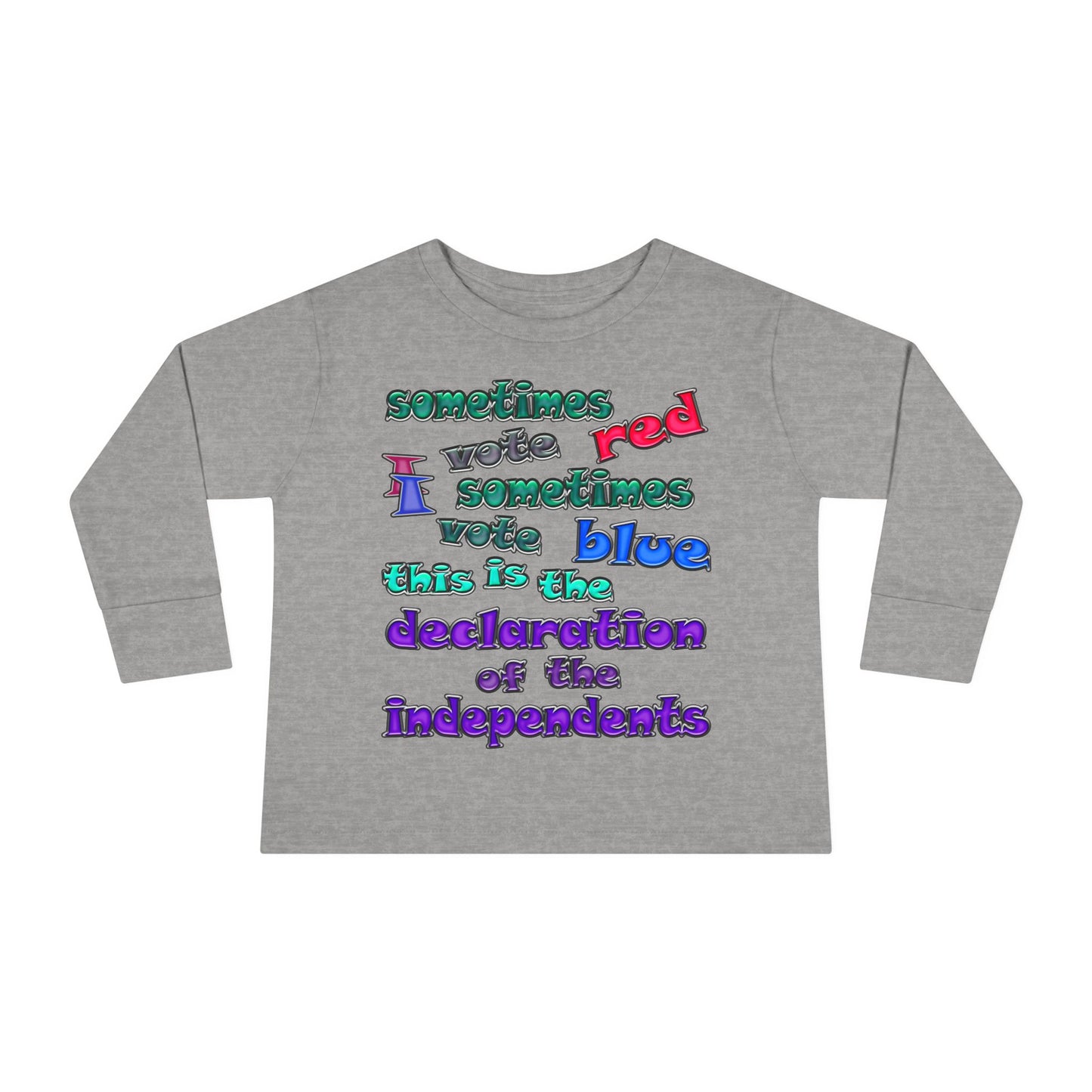 declaration of the independents - Toddler Long Sleeve Tee