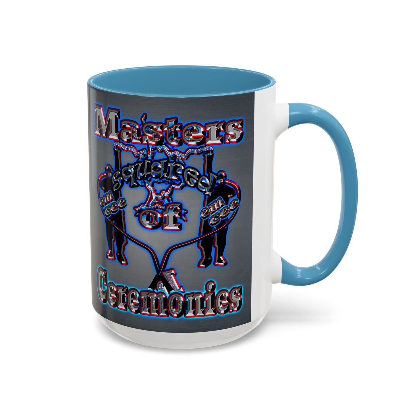 em cee squared - Accent Mug (grey-light grey)