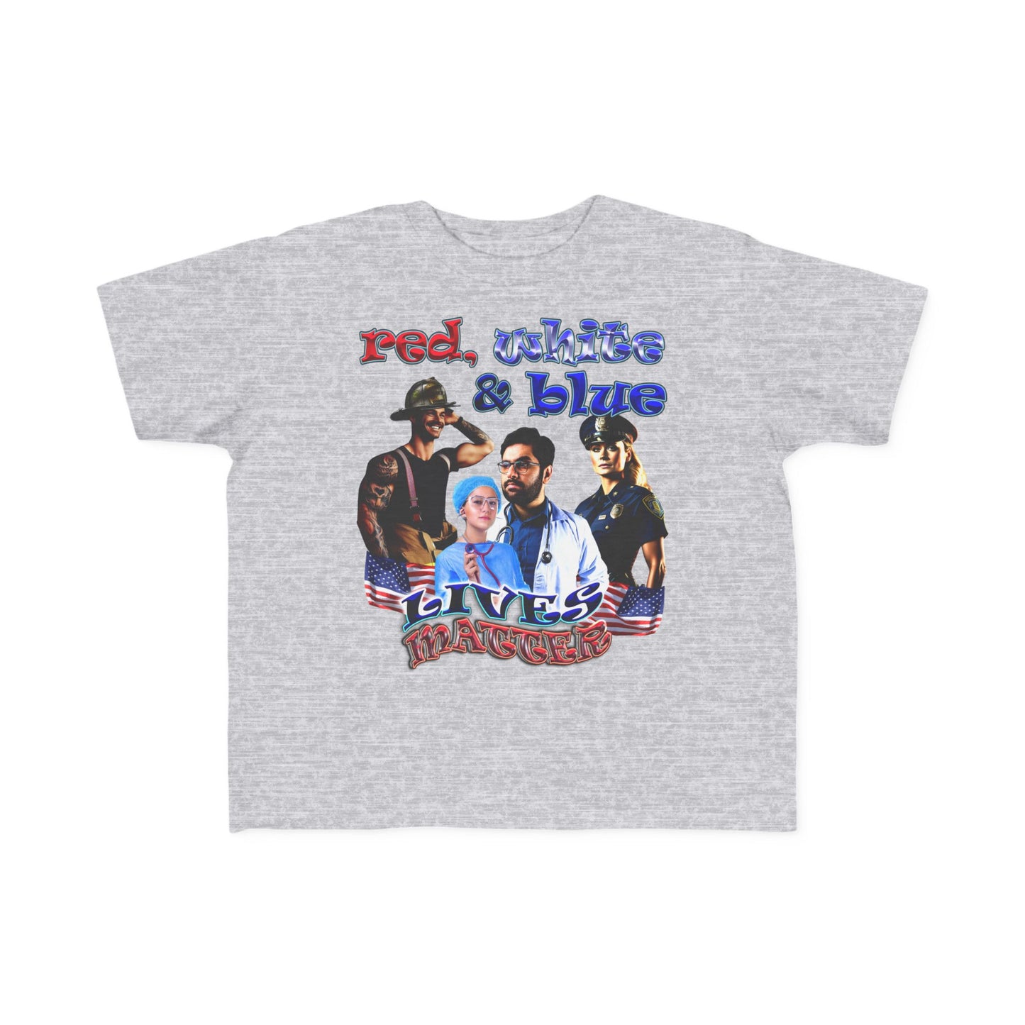 rw&b lives matter - Toddler's Fine Jersey Tee