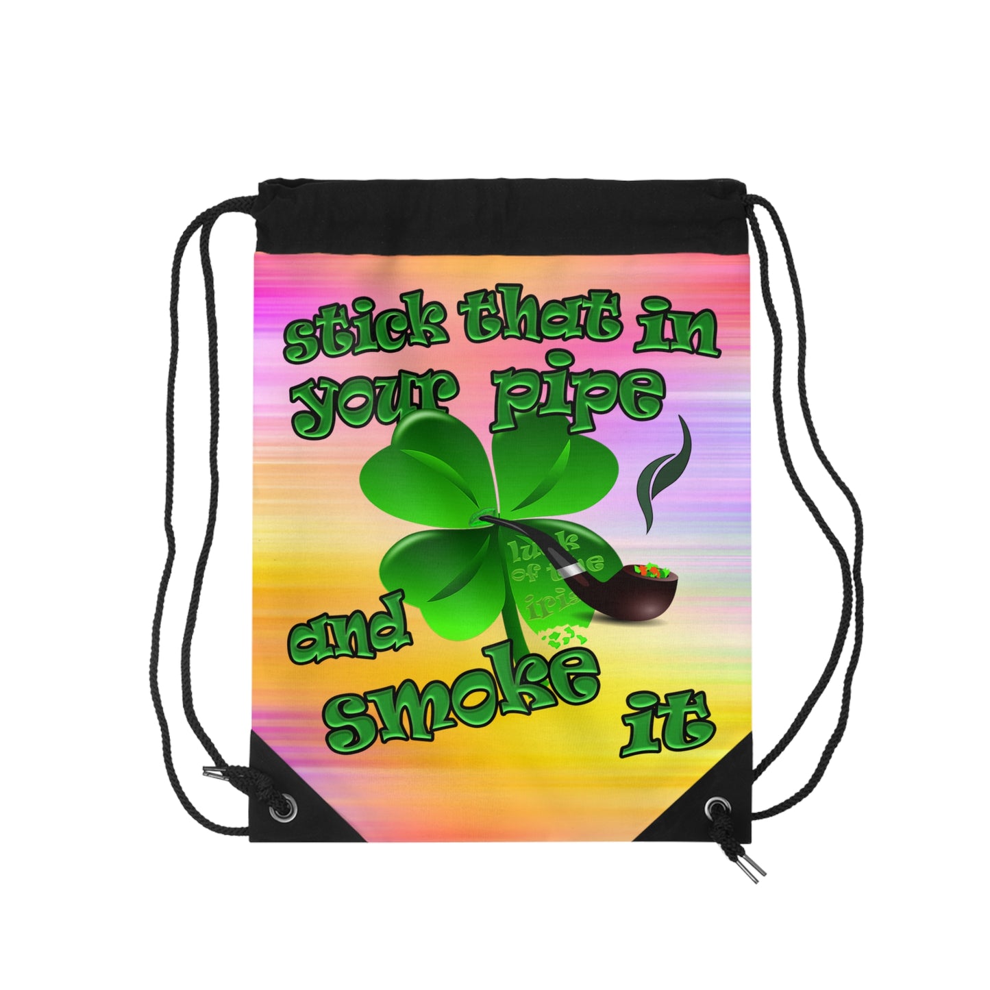 celtics logo - Drawstring Bag (color blur)