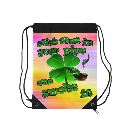 celtics logo - Drawstring Bag (color blur)