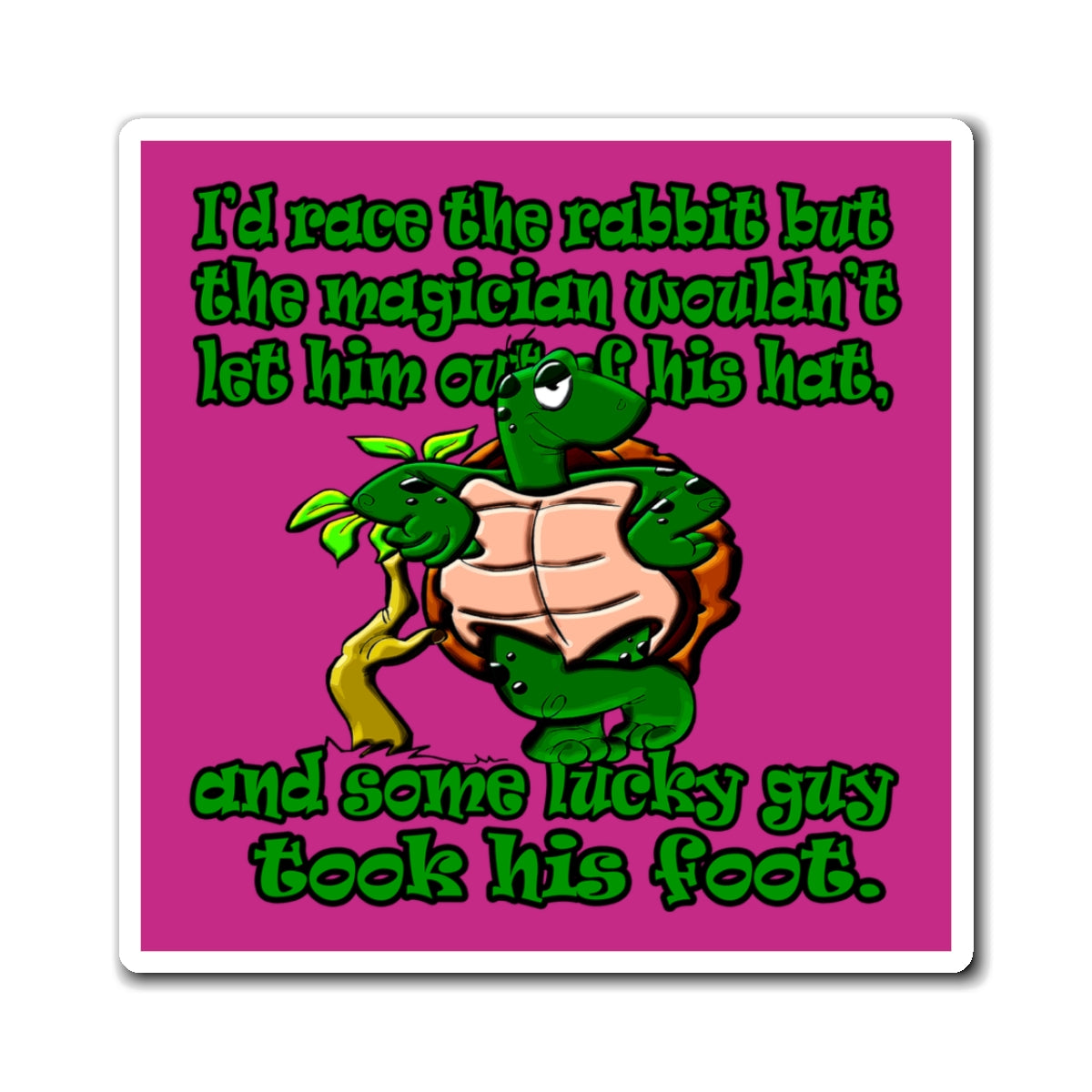 turtle race - Magnets - (pink)