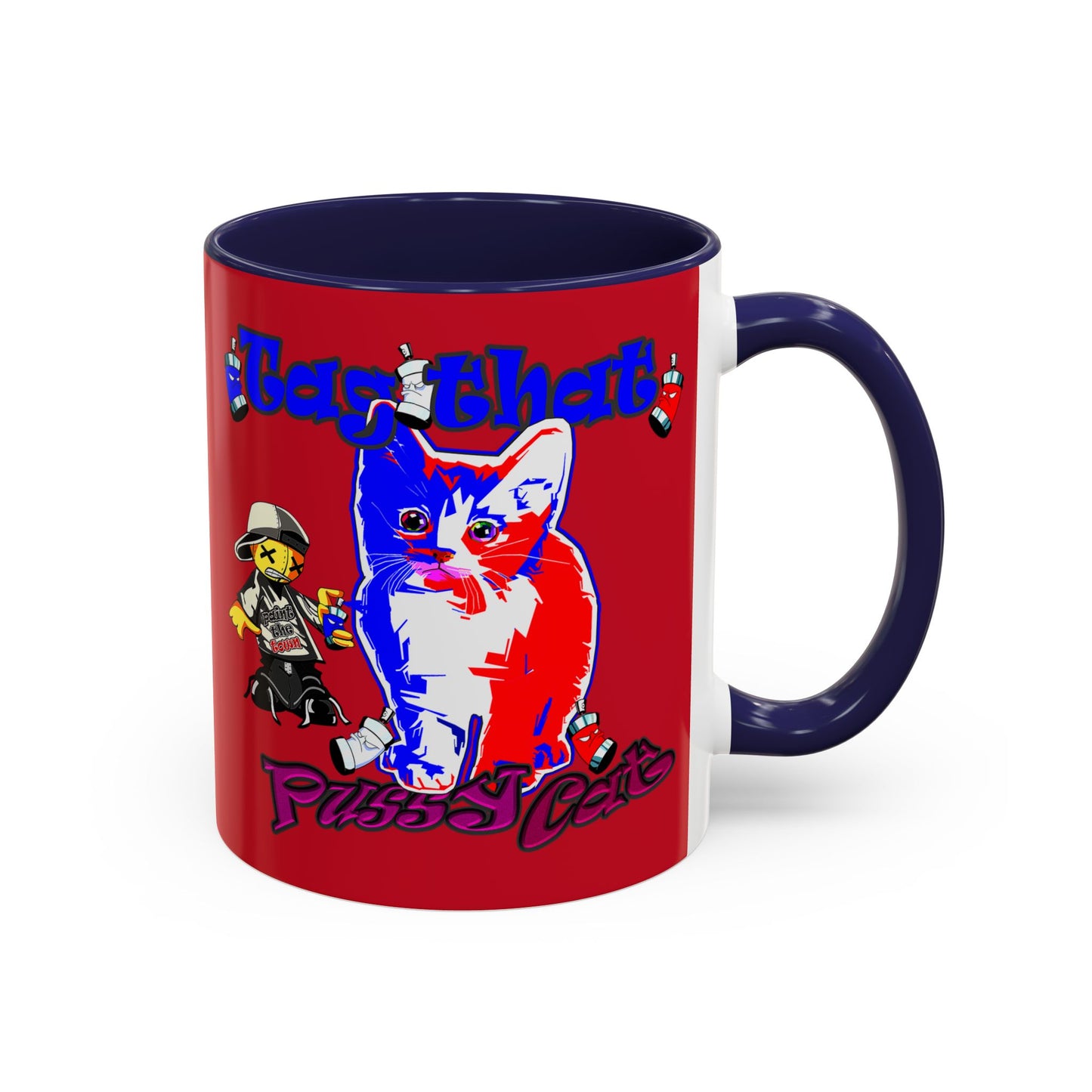 tag that - Accent Mug (dark red)