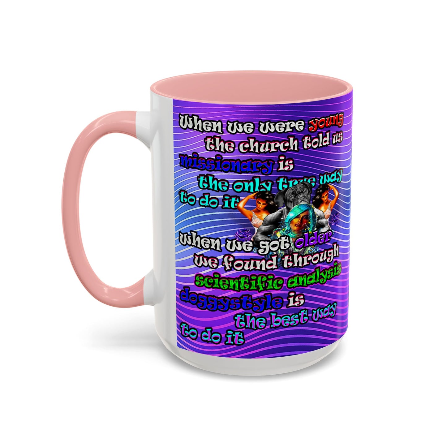 doggystyle - Accent Mug (purple wave)