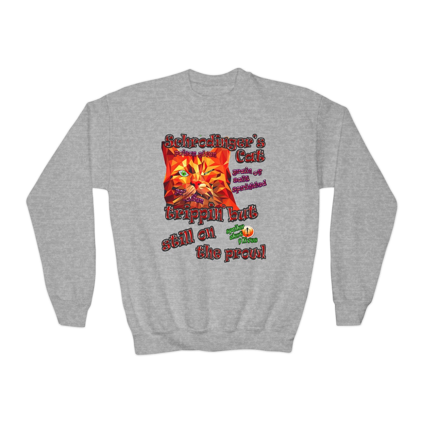 schrodinger's cat - Youth Crewneck Sweatshirt