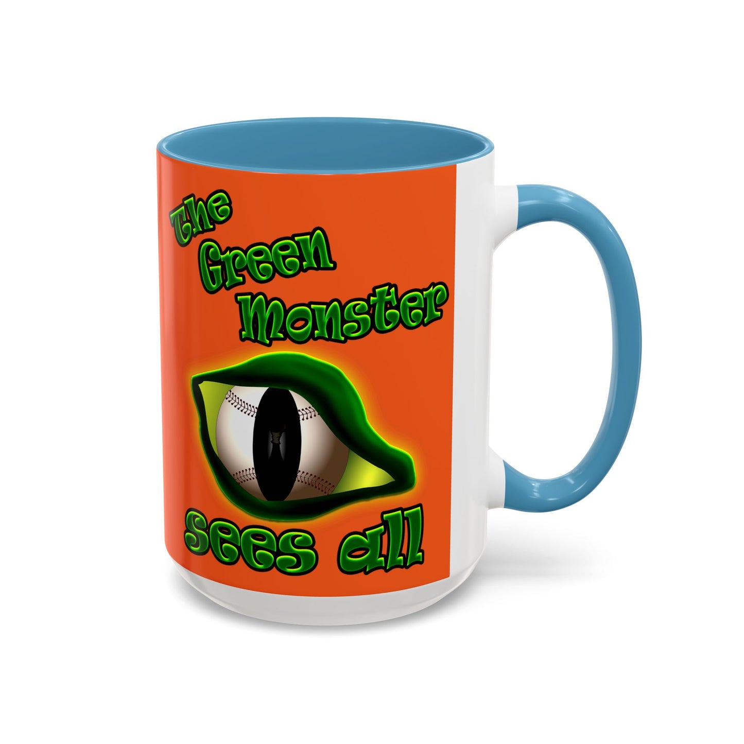 green monster - Accent Mug (orange)