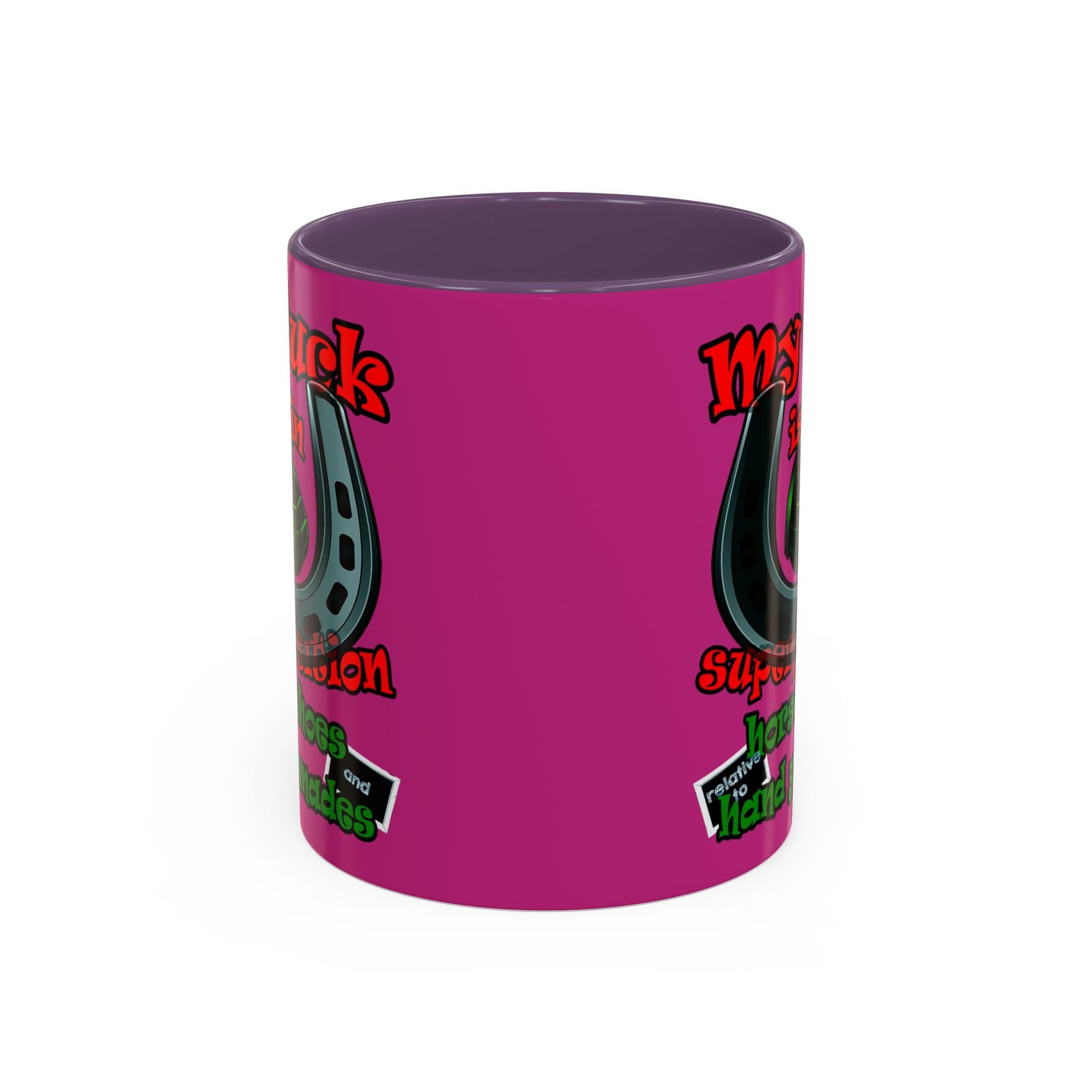 my luck - Accent Mug (pink)