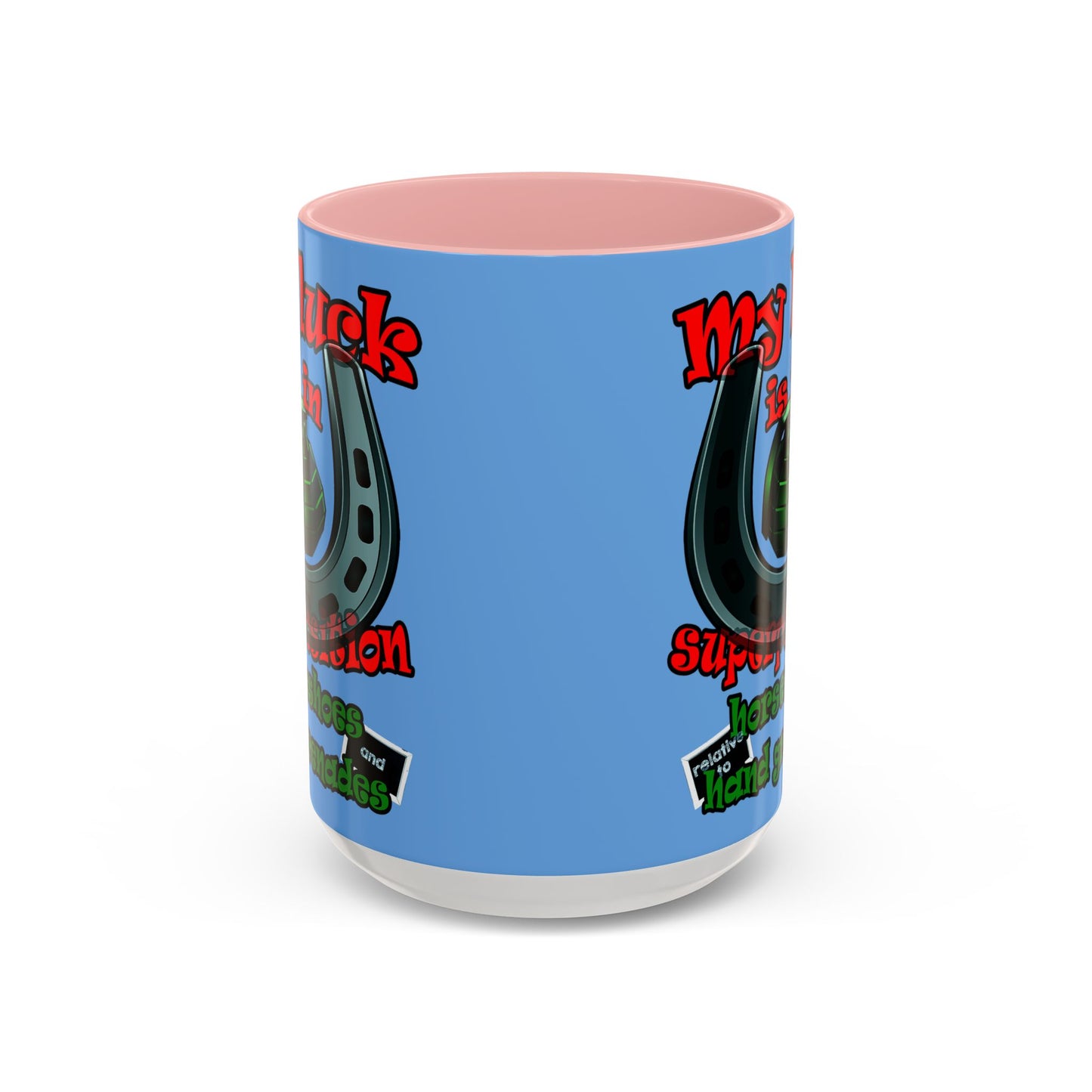 my luck - Accent Mug (light blue)