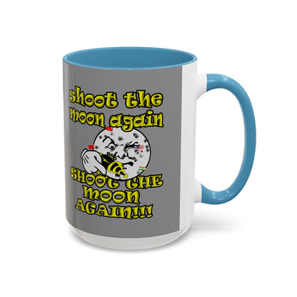 shoot the moon again - Accent Mug (grey)
