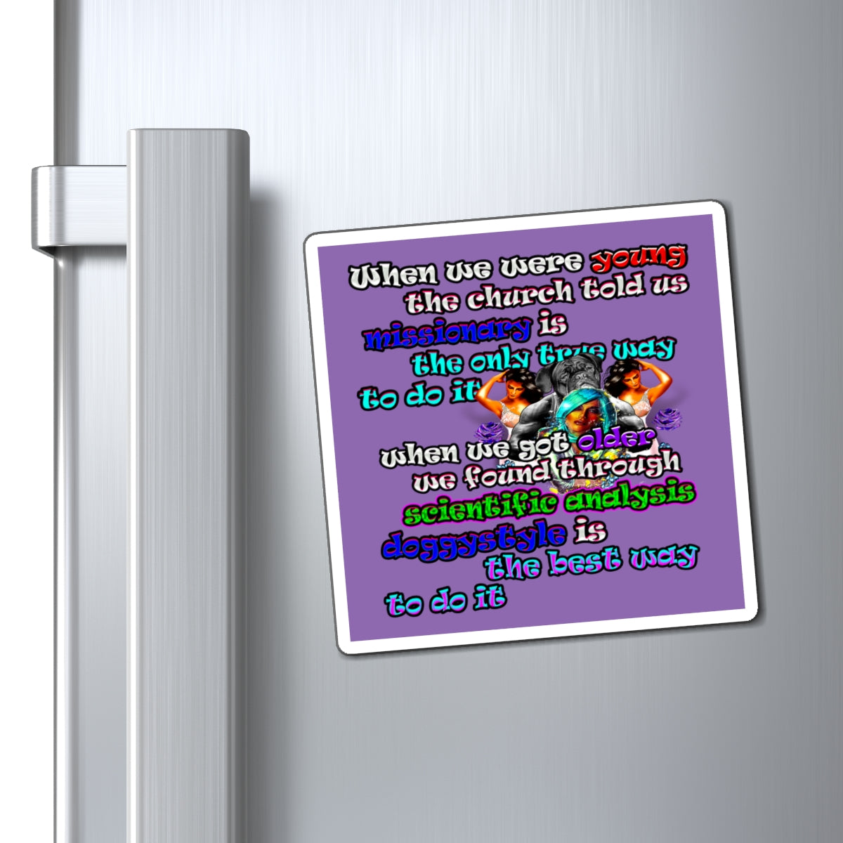 doggystyle - Magnets - (light purple)