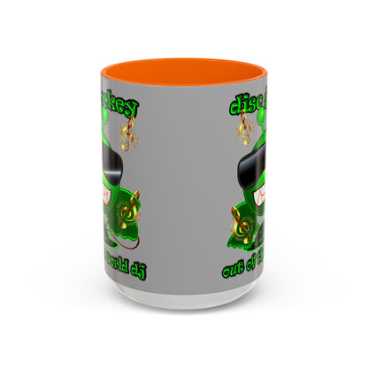disc jockey - Accent Mug (light grey)