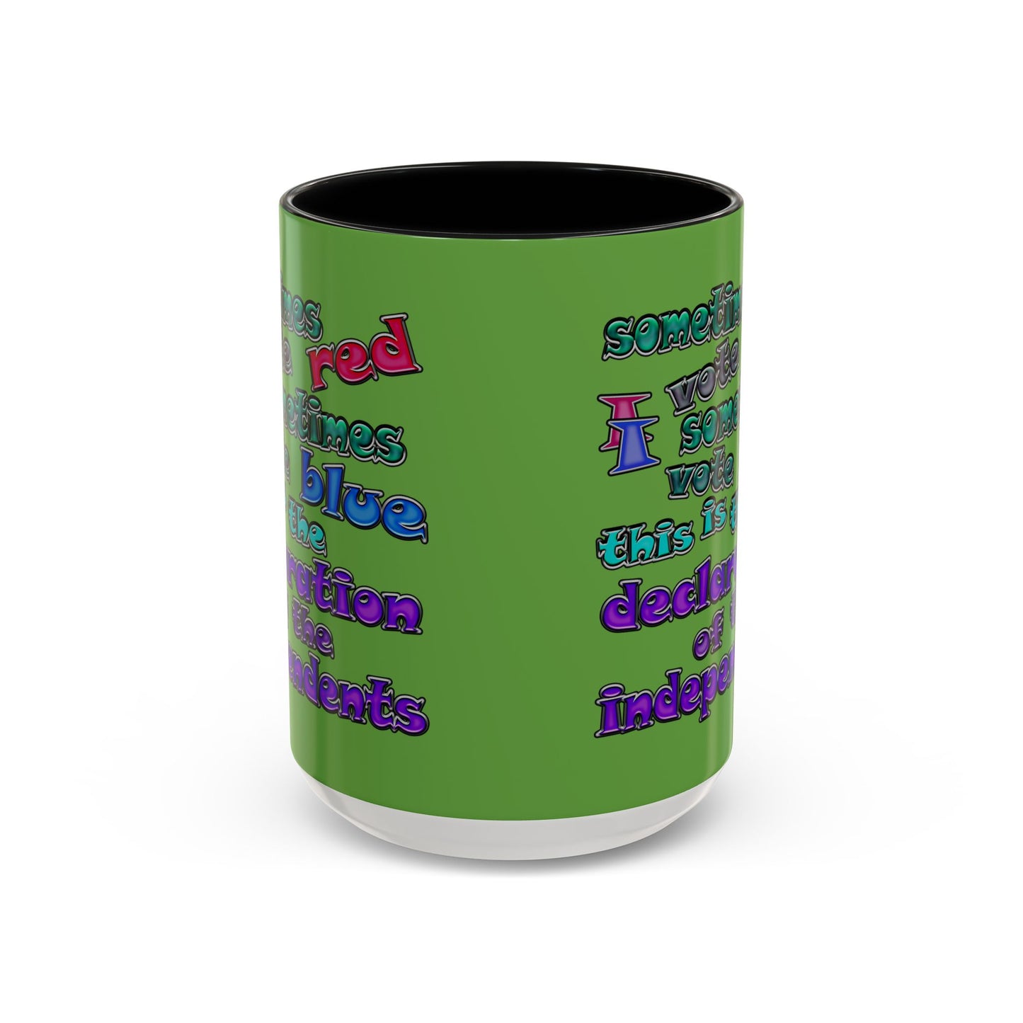 declaration of the independents - Accent Mug (green)
