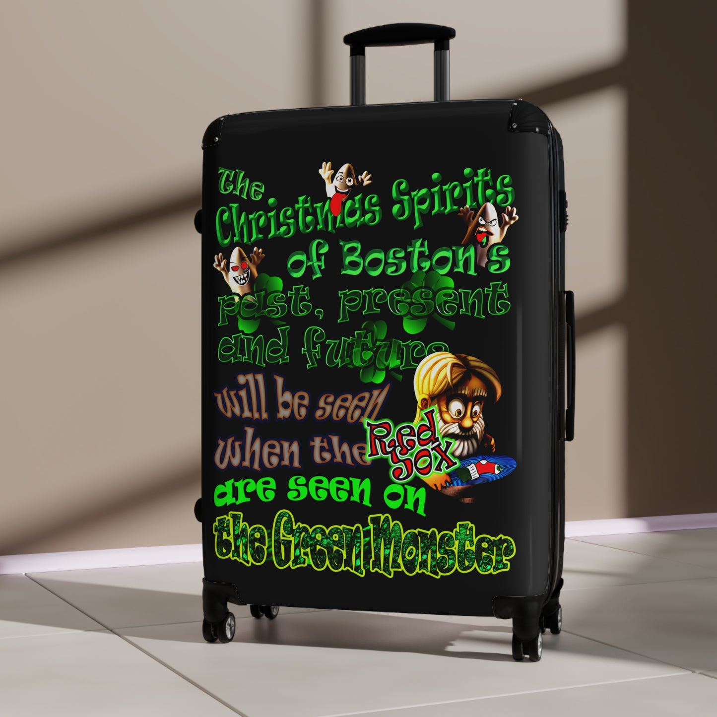 christmas spirits of boston - Suitcase (black)