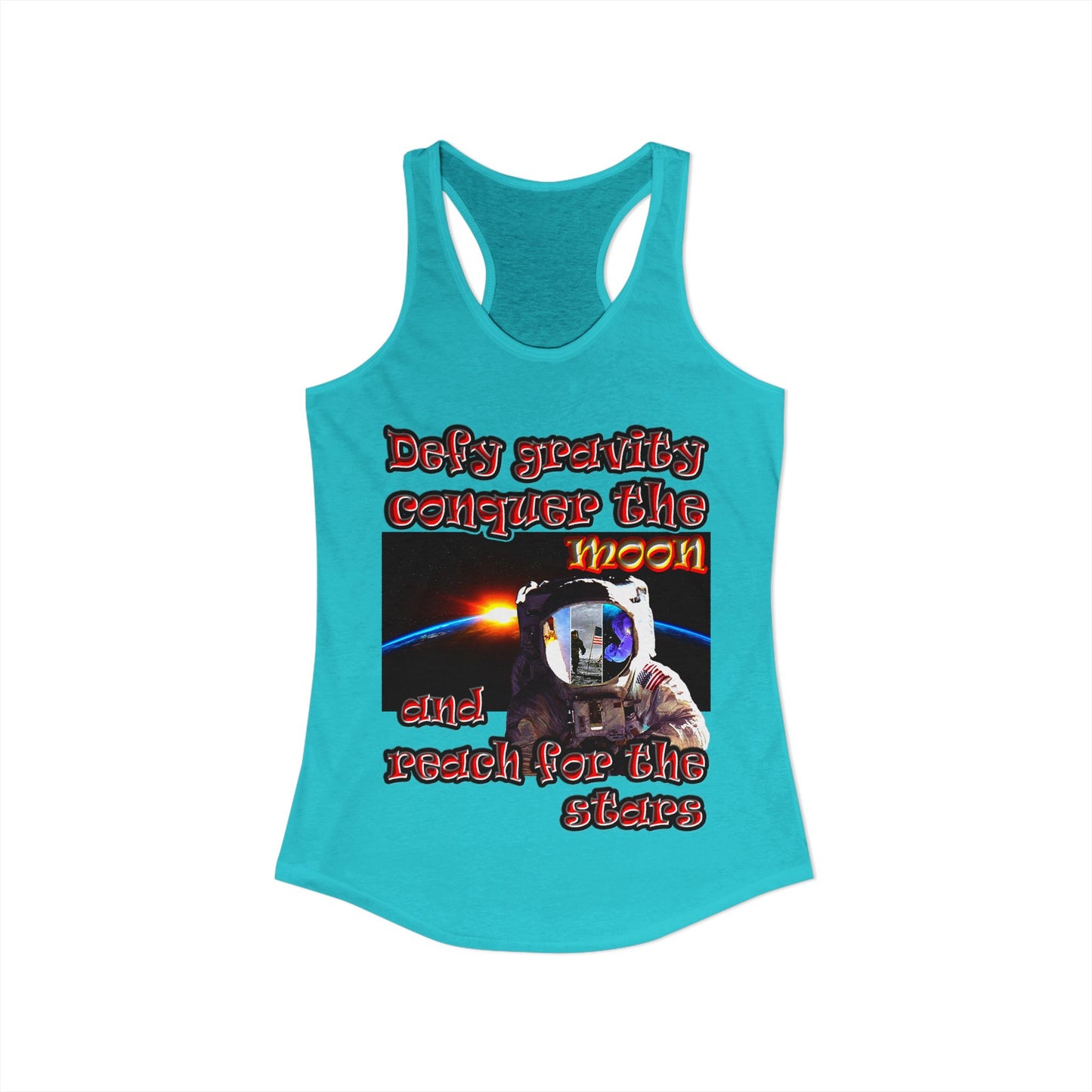 defy conquer reach - Women's Ideal Racerback Tank