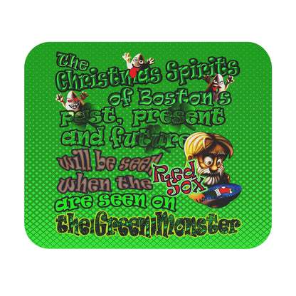 christmas spirits of boston - Mouse Pad (Rectangle) (logo green)