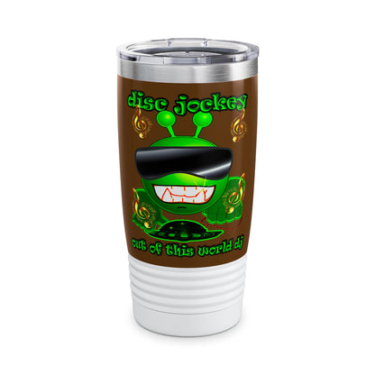disc jockey - Ringneck Tumbler, 20oz (brown)
