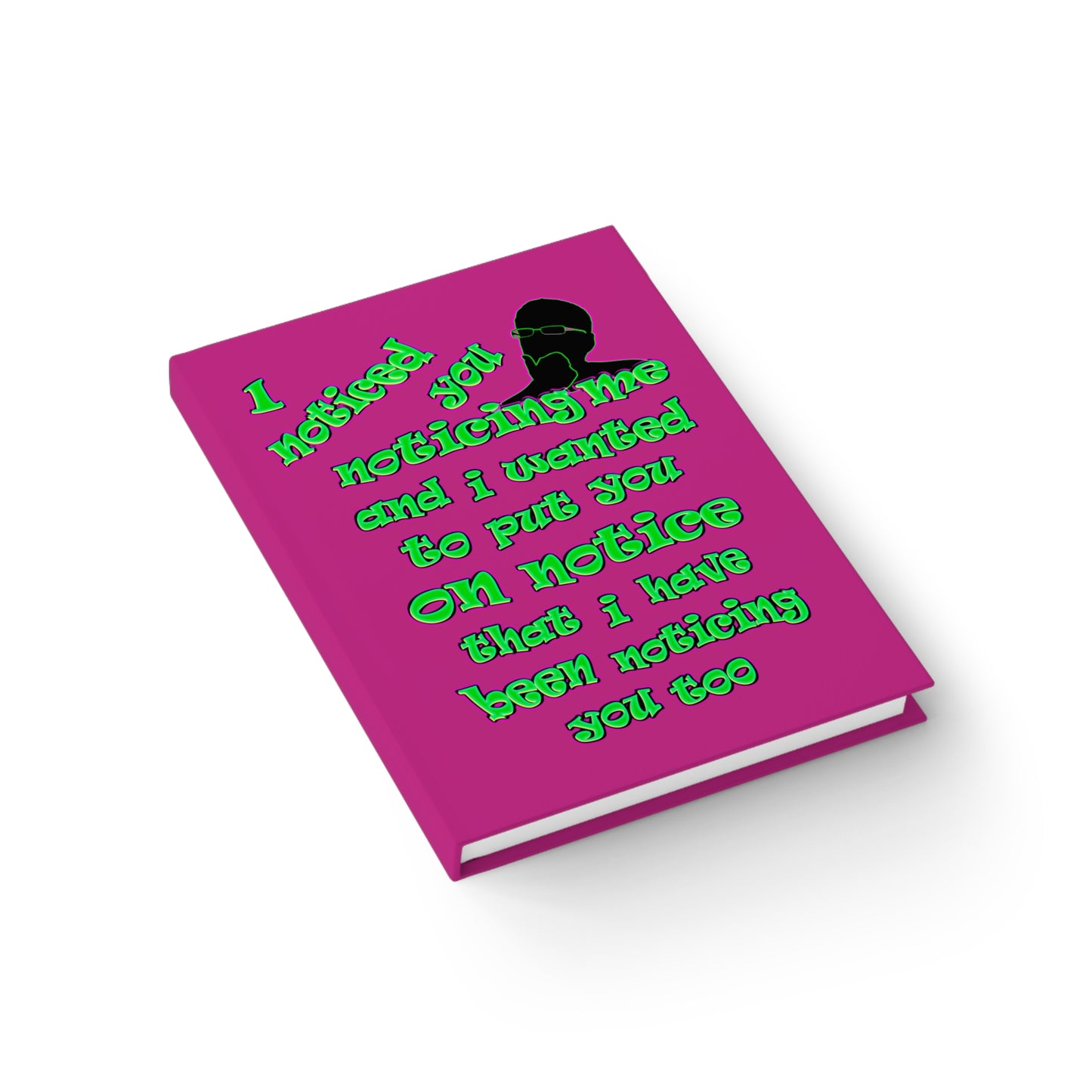noticed you noticing - journal-lined (pink)
