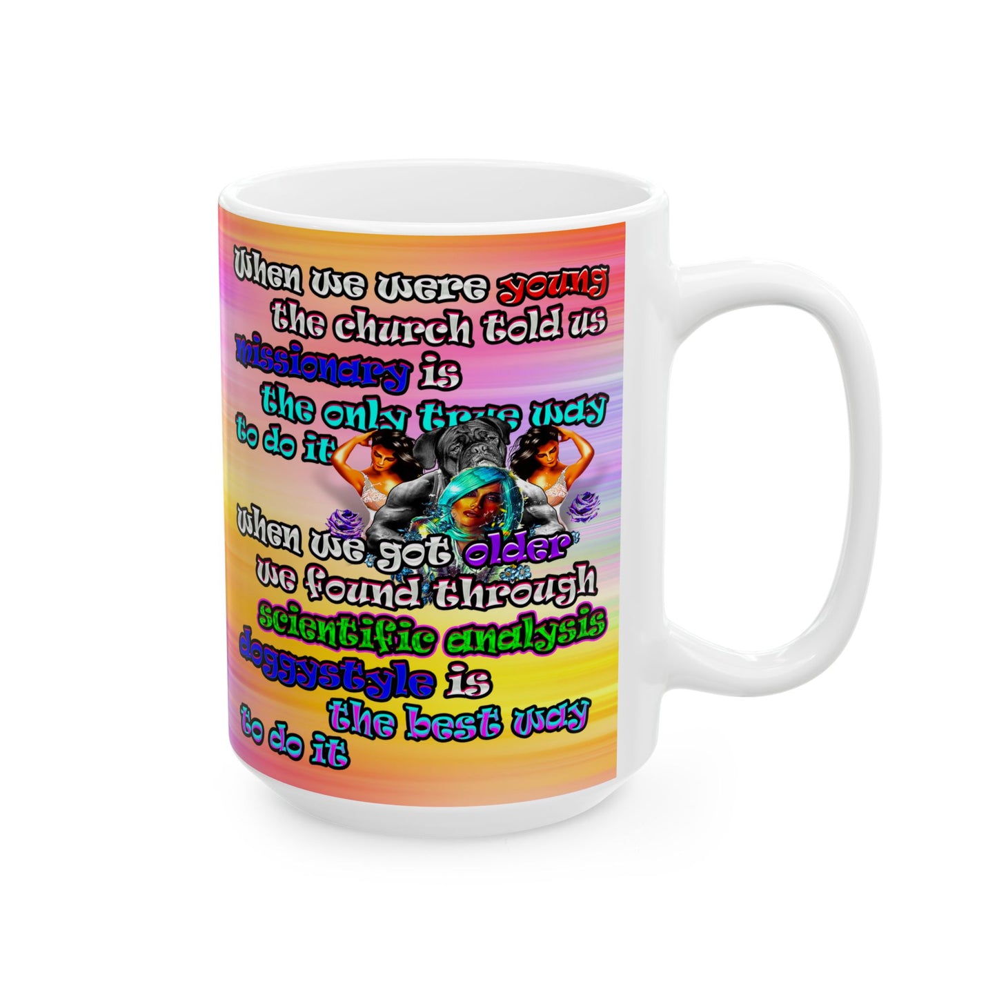 doggystyle - White Mug (color blur)