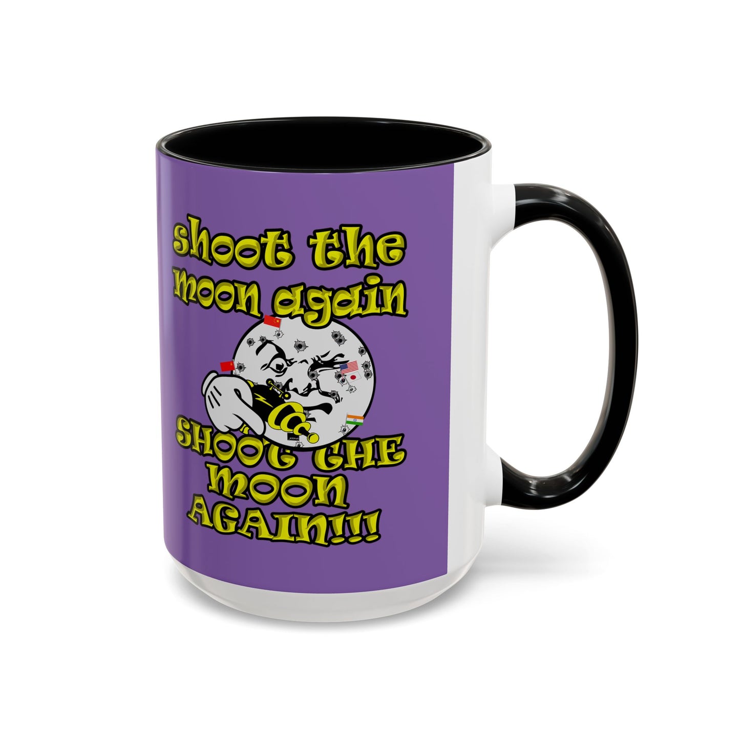 shoot the moon again - Accent Mug (light purple)