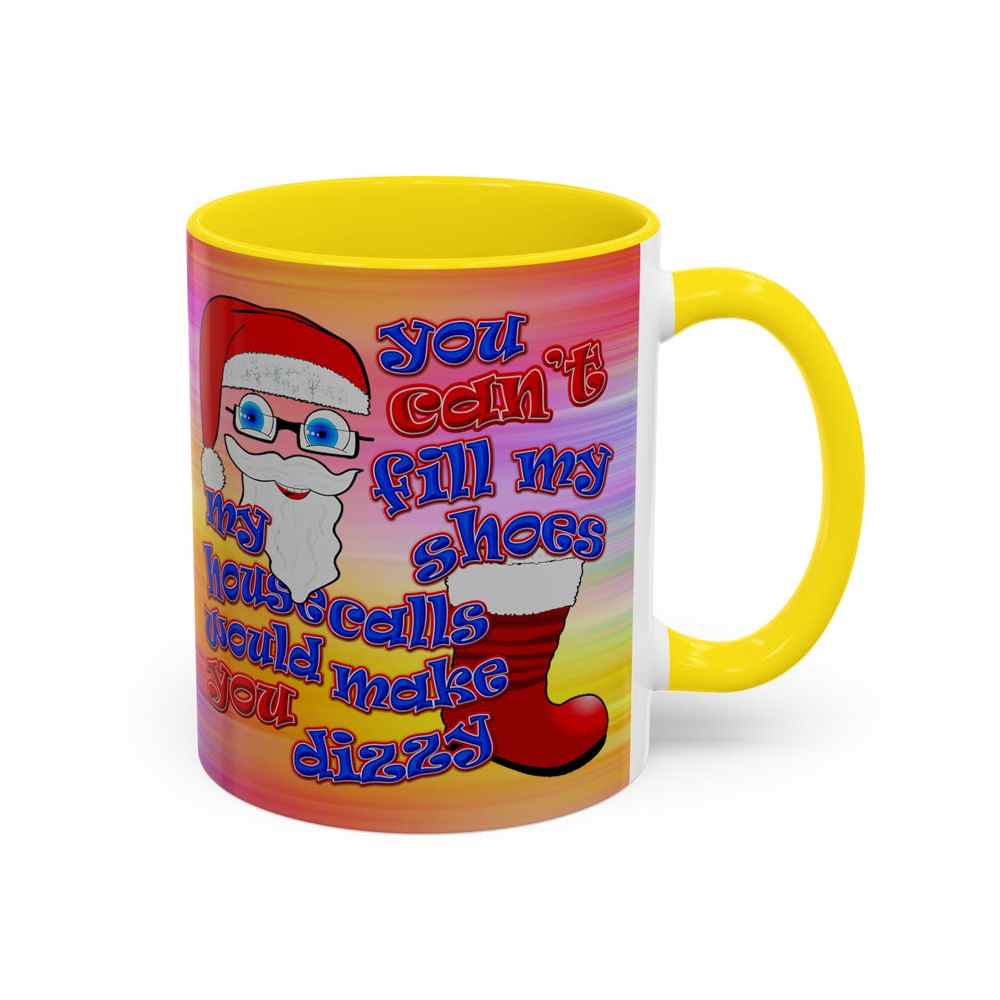 santa's shoes - Accent Mug (color blur)