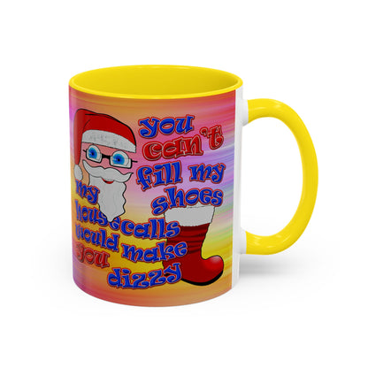 santa's shoes - Accent Mug (color blur)