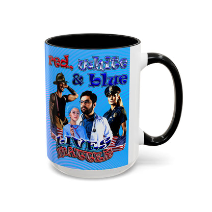 rw&b lives matter - Accent Mug (light blue-purple wave)