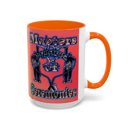 em cee squared - Accent Mug (yellow-orange wave)