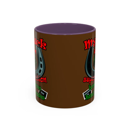 my luck - Accent Mug (brown)