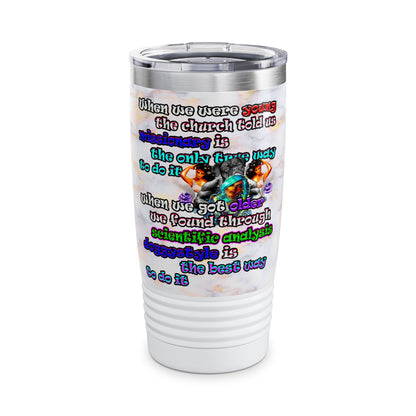 doggystyle - Ringneck Tumbler, 20oz (white marble)