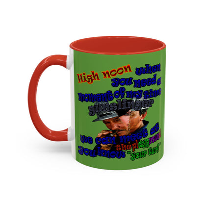 high noon - Accent Mug (green)