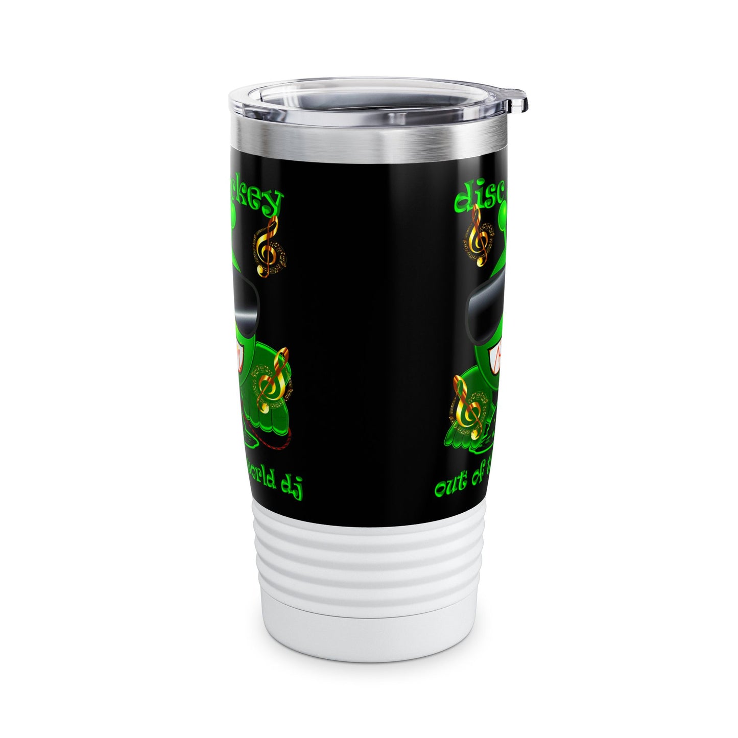 disc jockey - Ringneck Tumbler, 20oz (black)