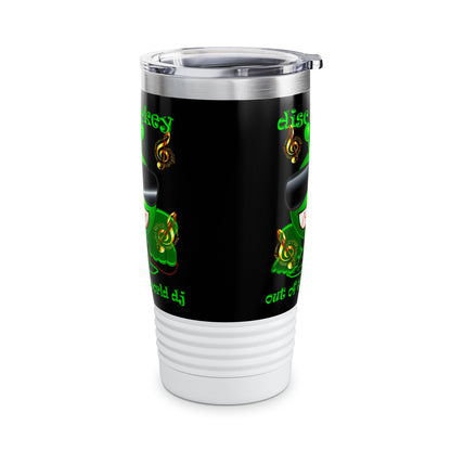 disc jockey - Ringneck Tumbler, 20oz (black)