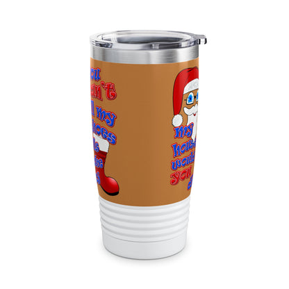 santa's shoes - Ringneck Tumbler, 20oz (light brown)
