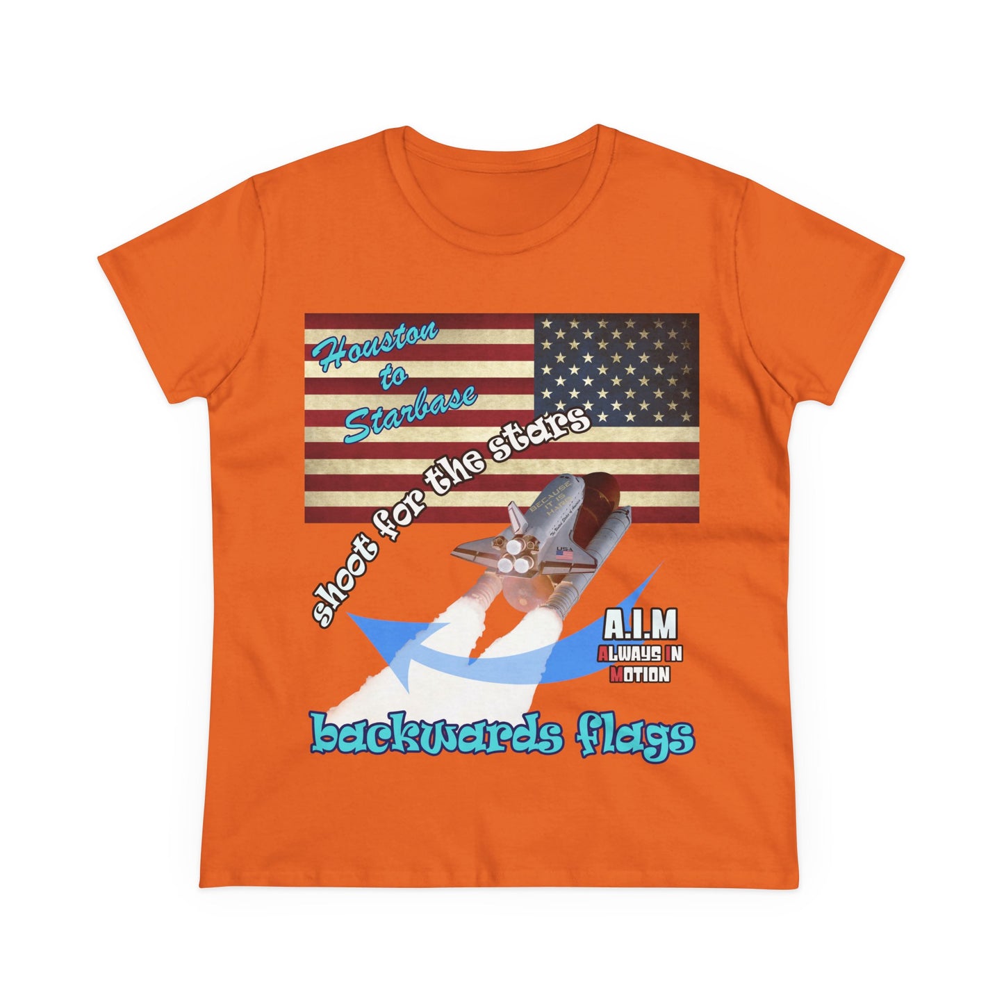 shoot for the stars - Women's Midweight Cotton Tee