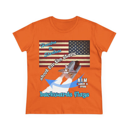 shoot for the stars - Women's Midweight Cotton Tee