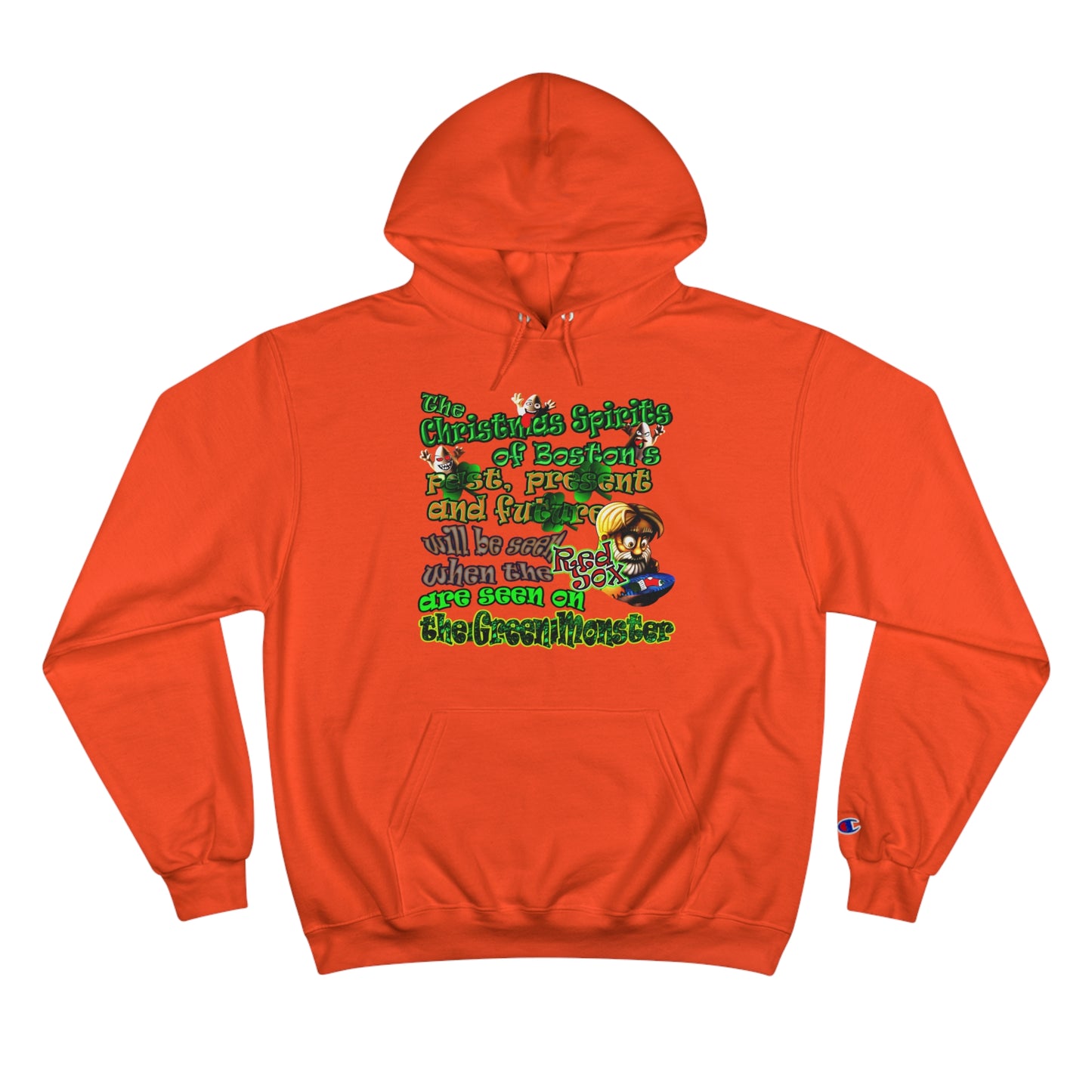christmas spirits of boston - Champion Hoodie