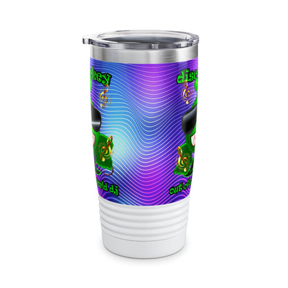 disc jockey - Ringneck Tumbler, 20oz (purple wave)