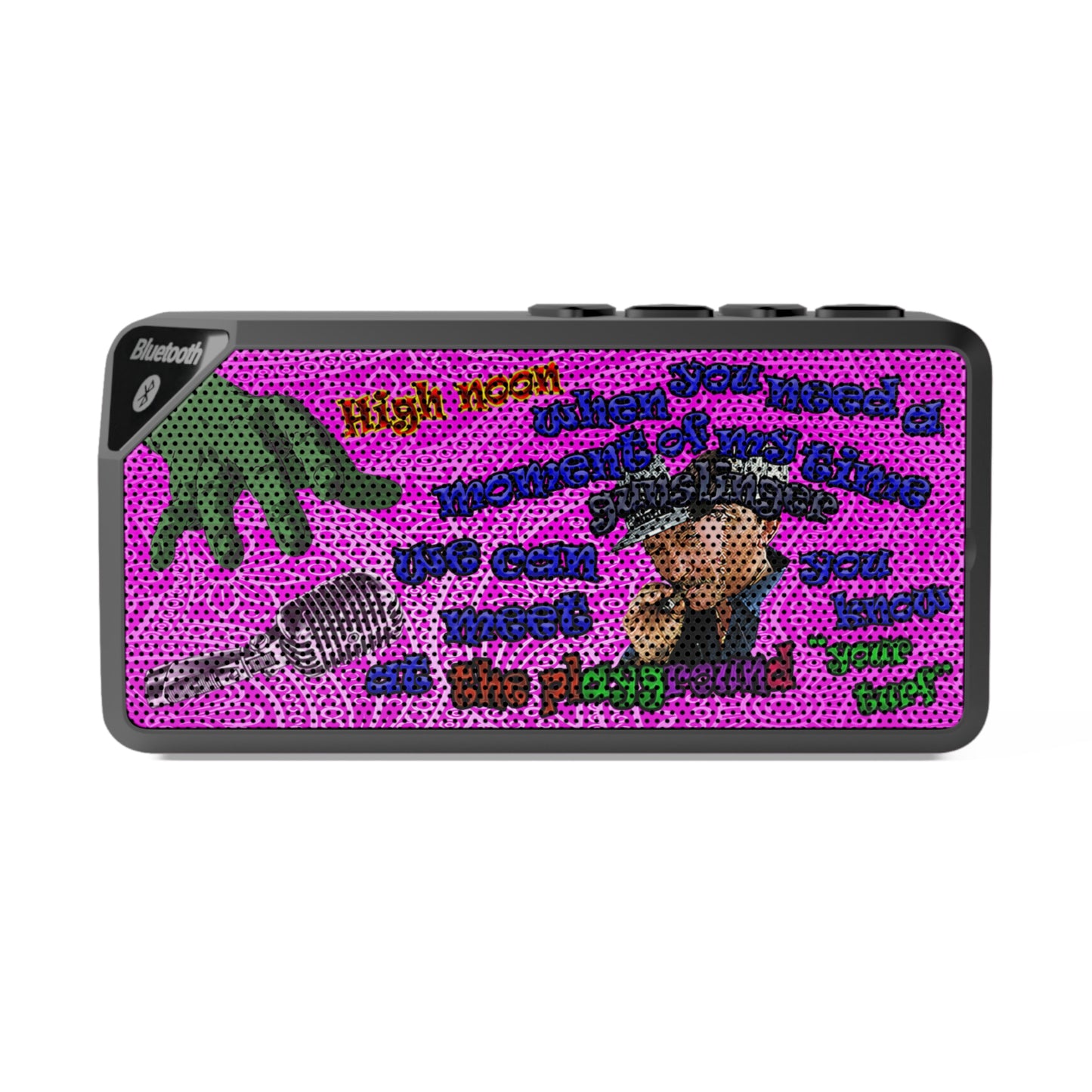 high noon - Jabba Bluetooth Speaker (pink swirl)