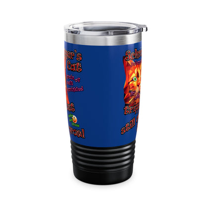 schrodinger's cat - Ringneck Tumbler, 20oz (dark blue)