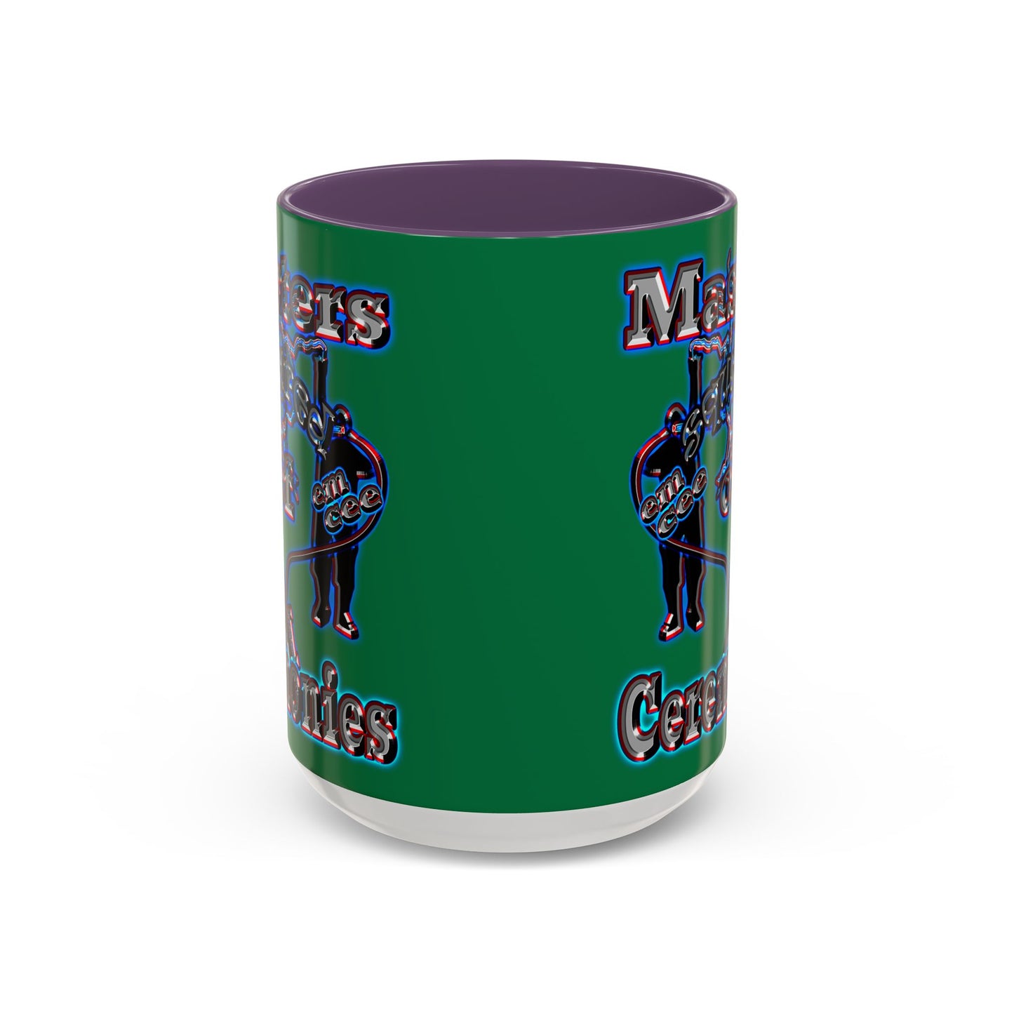 em cee squared - Accent Mug (dark green)