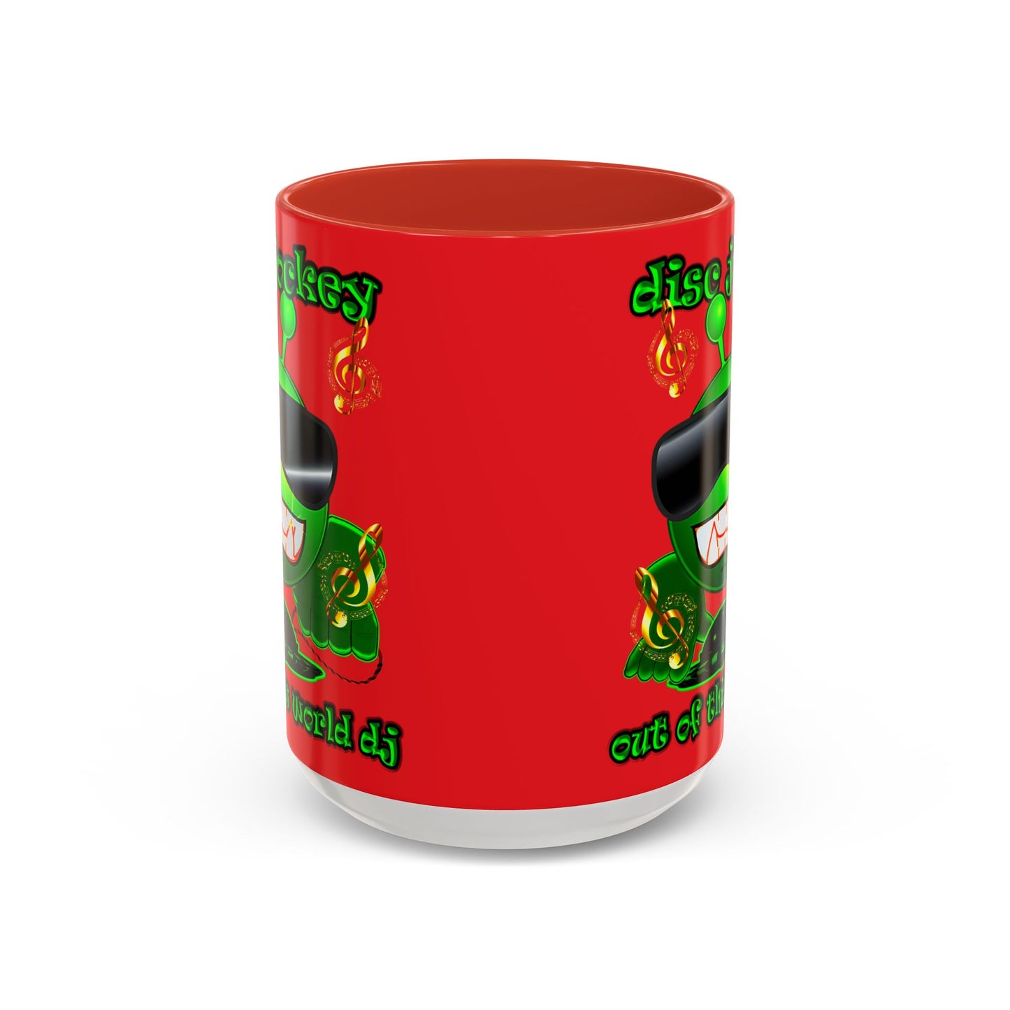 disc jockey - Accent Mug (red)