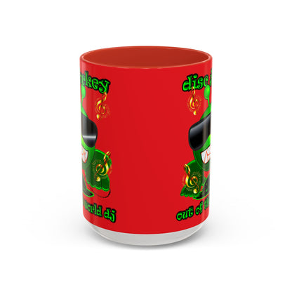 disc jockey - Accent Mug (red)
