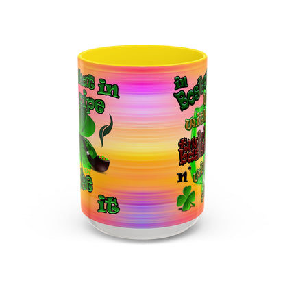 celtics logo - Accent Mug (color blur)
