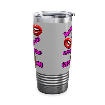 hoes b4 bros - Ringneck Tumbler, 20oz (light grey)